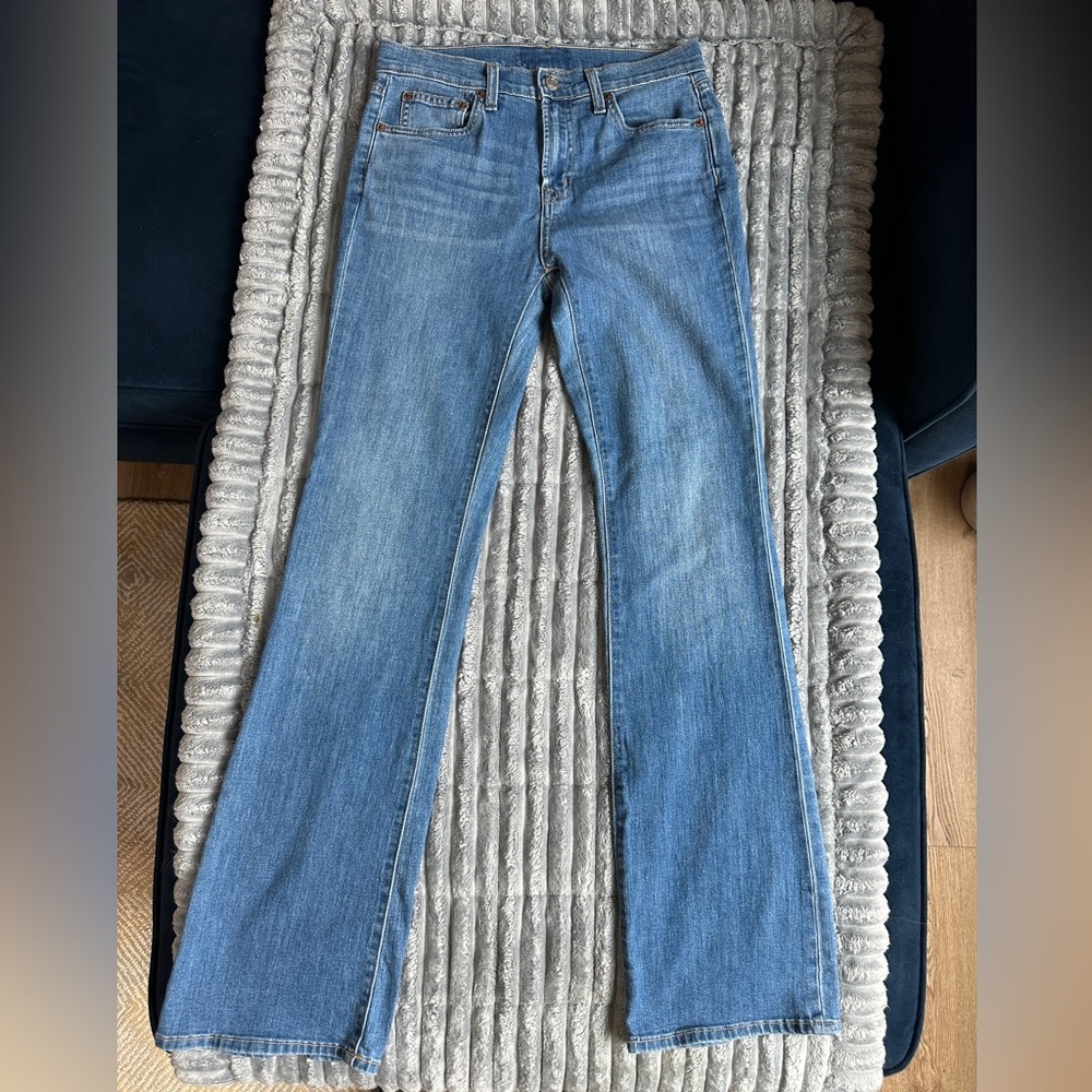 Gap mid rise plain basic long baby boot jeans